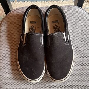 Men’s Vans Black Canvas Slip-On Sneakers